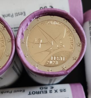 Estonia 2023 Golondrina moneda 2 euros UNC / SC