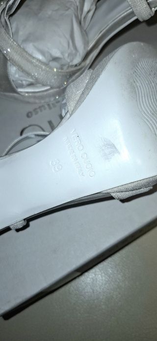 Scarpe tacchi da sposa bianche Melluso