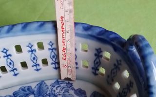 Ciotola ovale con manici in porcellana