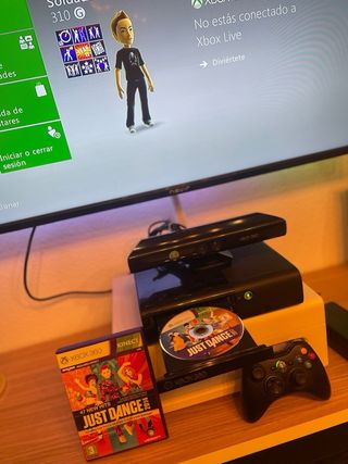 Xbox 360 E con Kinect y Just Dance