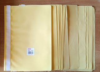 Cartelline in plastica per fogli A4 