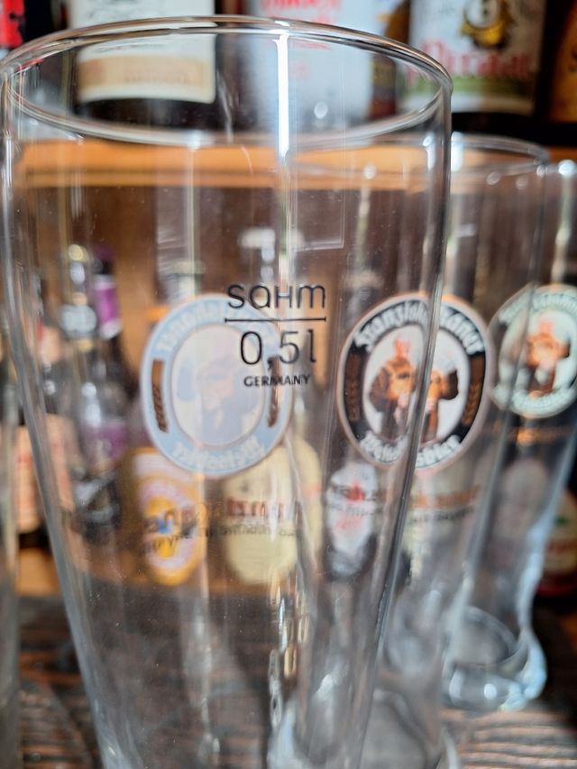 6 Vasos grandes cerveza Franziskaner