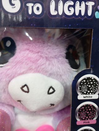 Peluche unicorno con proiettore 40 cm