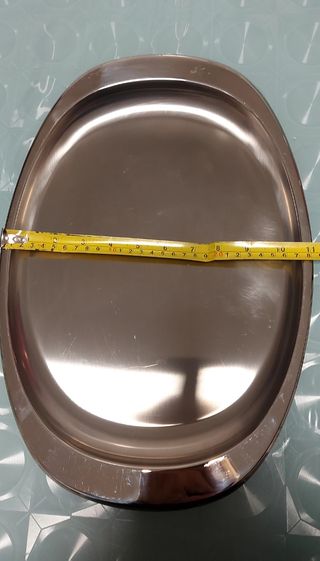 Alessi vassoio ovale in acciaio 