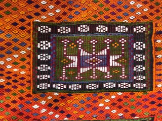 Kilim turco antiguo de Konya hecho a mano