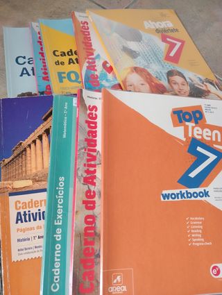 Conjunto de livros de fichas 7 ano