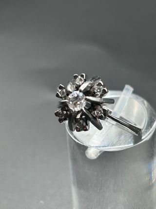 P9130JG ANILLO ORO BLANCO Y DIAMANTES