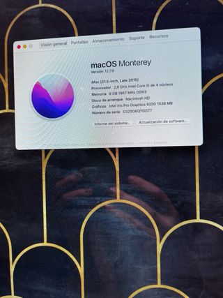 Imac 21.5 pulgadas Apple Ordenador