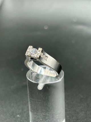 P16403JG SOLITARIO ORO BLANCO Y DIAMANTES