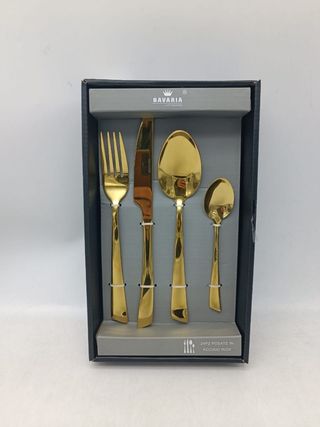 NUOVO SET 24 posate color oro