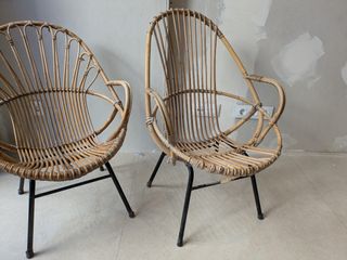 Tumbonas sillones de mimbre