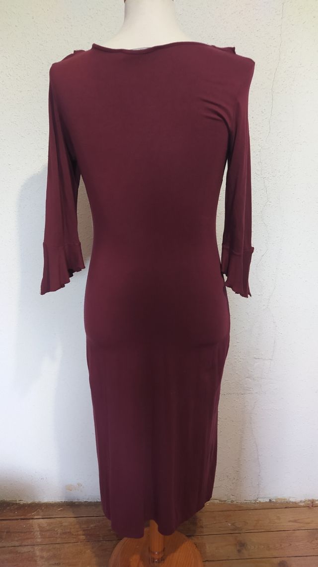 Vestido largo cruzado mujer