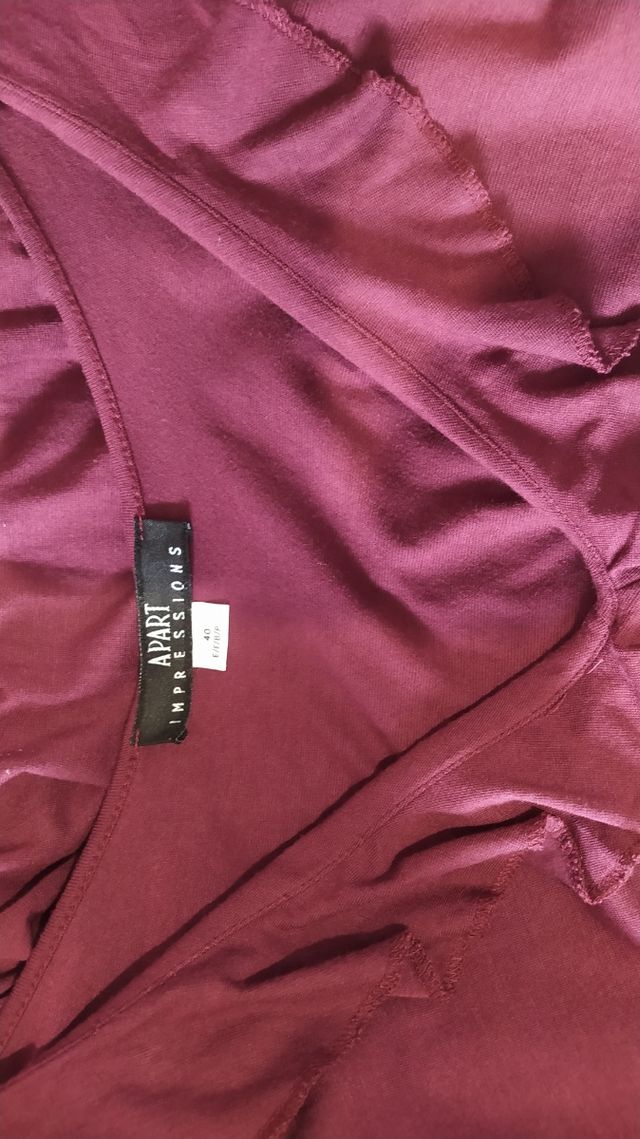 Vestido largo cruzado mujer