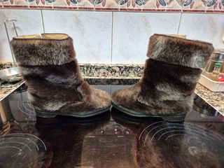 Botas de piel de niña/o