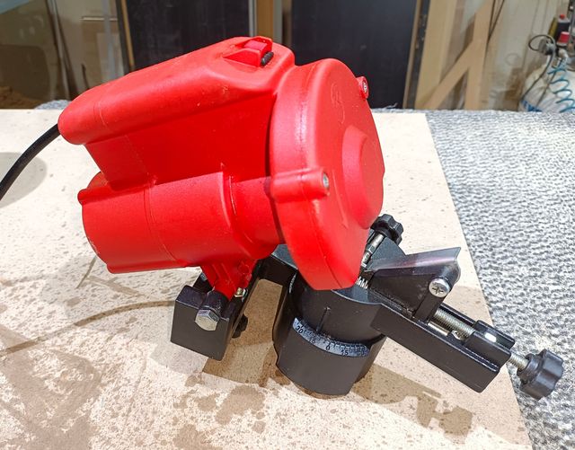 Máquina afiladora cadena motosierra