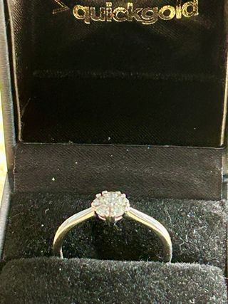 P6742JG SORTIJA DE ORO BLANCO Y DIAMANTES 