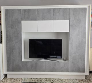 Aparador comedor blanco gris