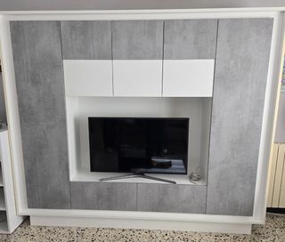 Aparador comedor blanco gris