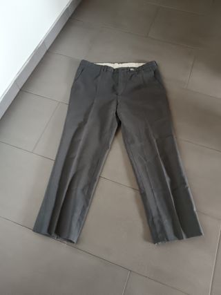 Pantalón gris paño Burberrys