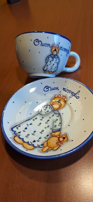 Tazza colazione e piattino
