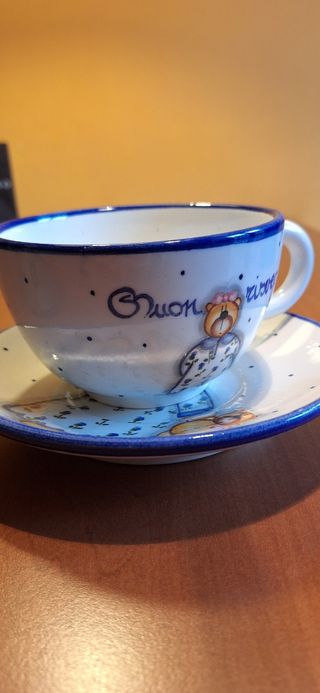 Tazza colazione e piattino