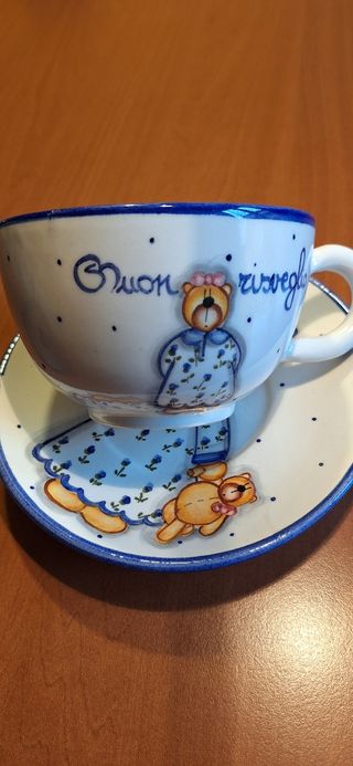 Tazza colazione e piattino