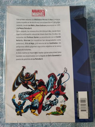 Biblioteca X-Men Patrulla X Cómic blanco y negro