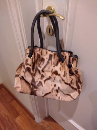 Furla Mala creme e castanho