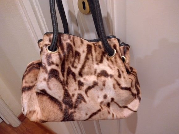 Furla Mala creme e castanho