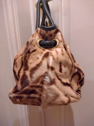 Furla Mala creme e castanho