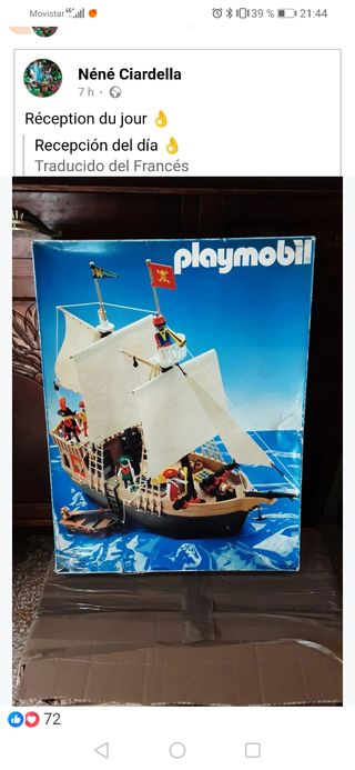 Playmobil barco Pirata 1978