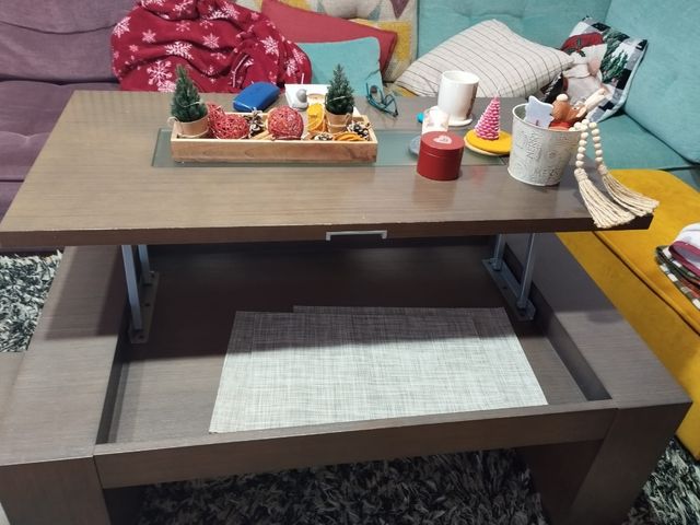 Mesa de centro abatible