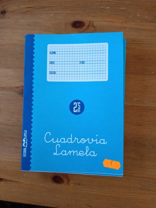 Lote 4 cuadernos Lamela 2.5 mm
