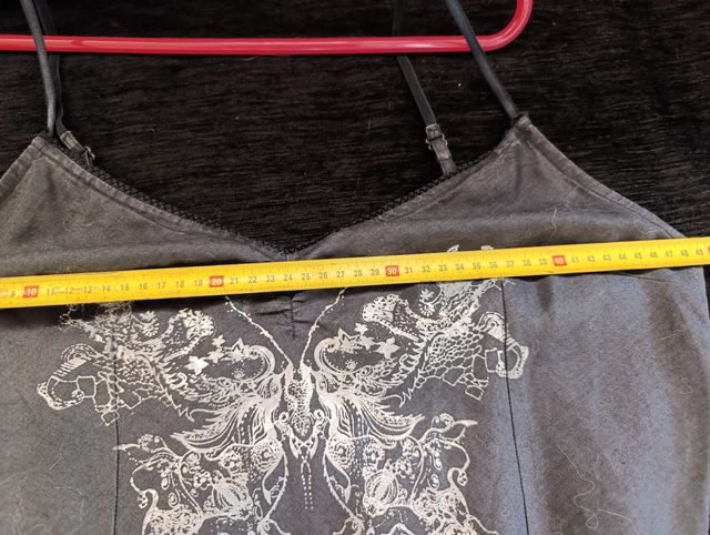 Precioso vestido negro de lino talla XL