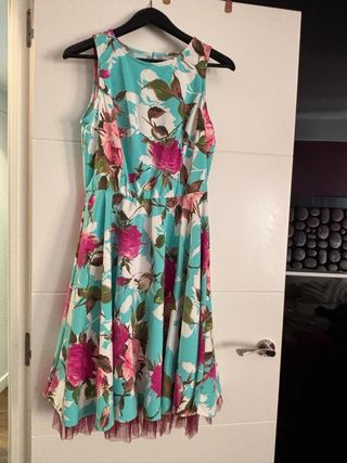 Vestido fiesta estampado