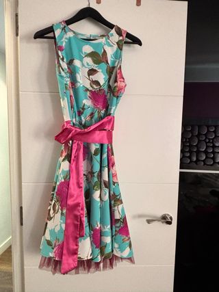 Vestido fiesta estampado