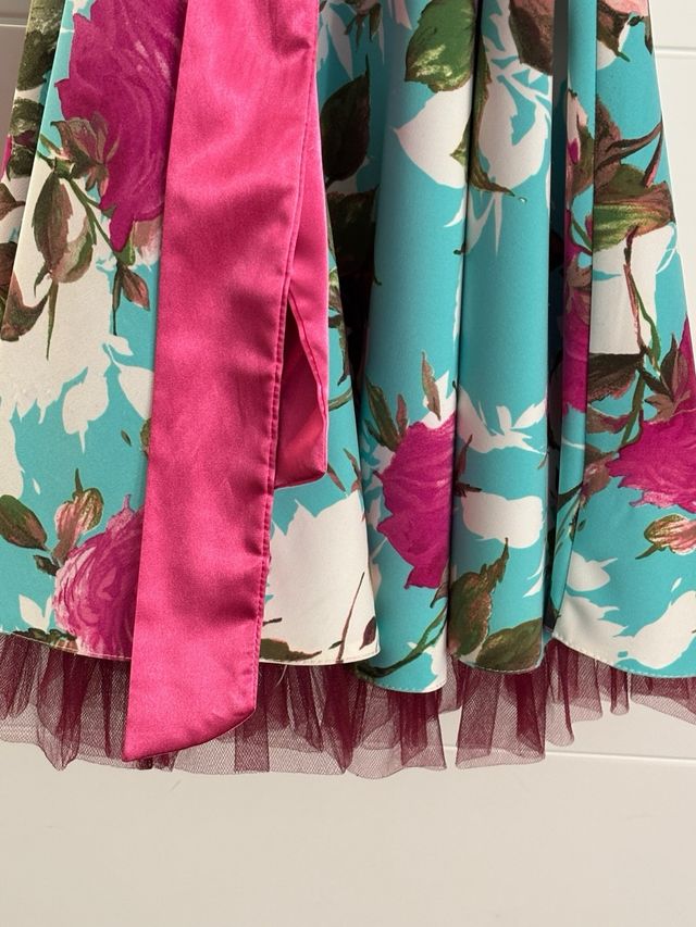 Vestido fiesta estampado