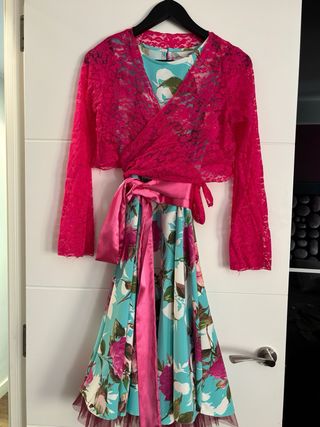 Vestido fiesta estampado