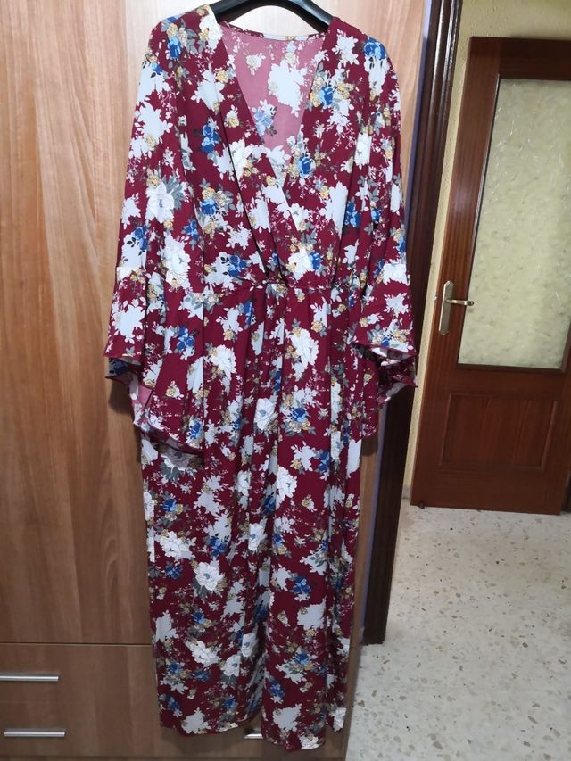 Vestido largo estampado 