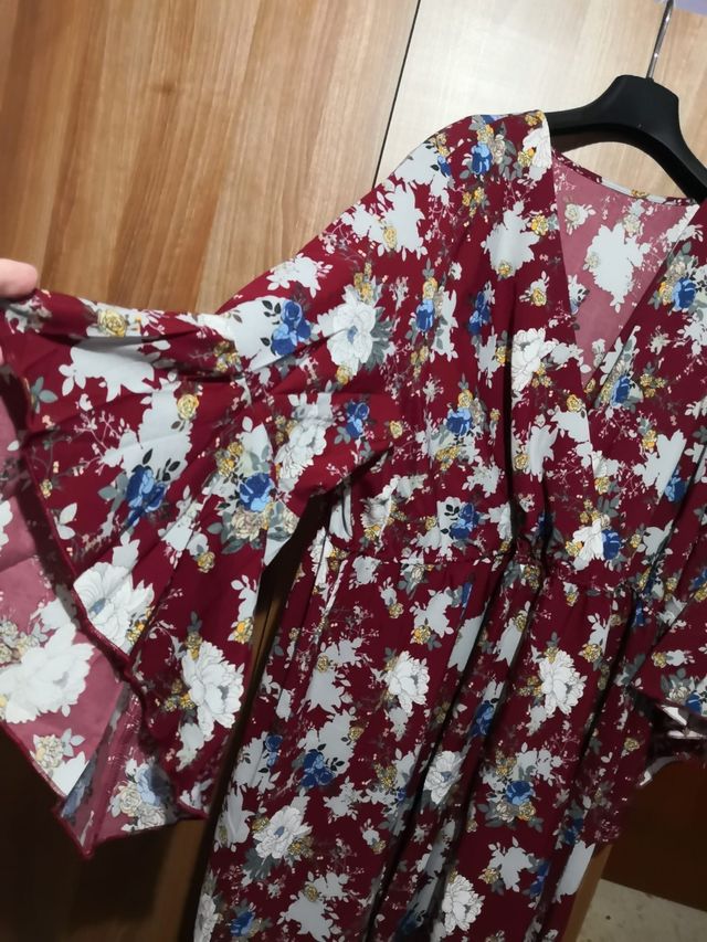 Vestido largo estampado 