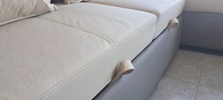 Sofá Chaislongue + baúl + doble Cama