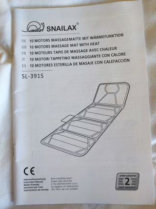 Esterilla de masaje con calefacción