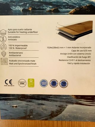 Pavimento vinílico SPC Arcilla