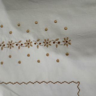 Sabana encimera más fund almohada borda