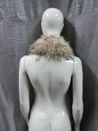 Collo stola scialle vera pelle cm 122