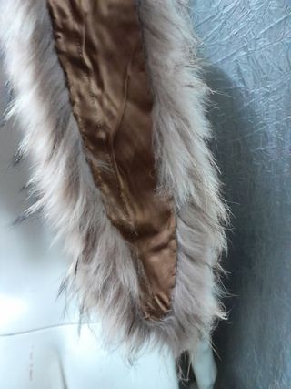 Collo stola scialle vera pelle cm 122