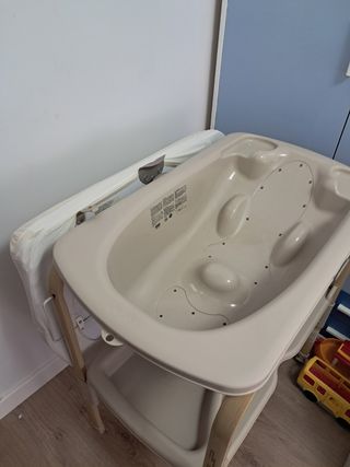 Bañera+ cambiador bebé