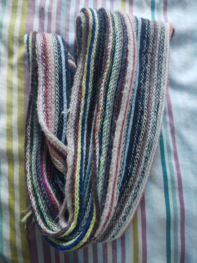 Bufanda fina de colores