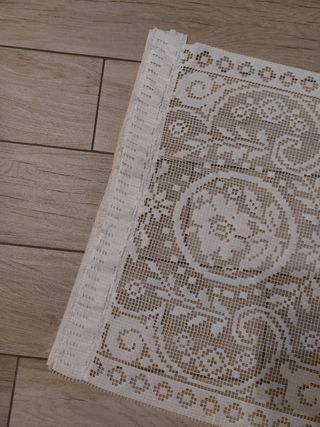 2 Tende in pizzo bianco