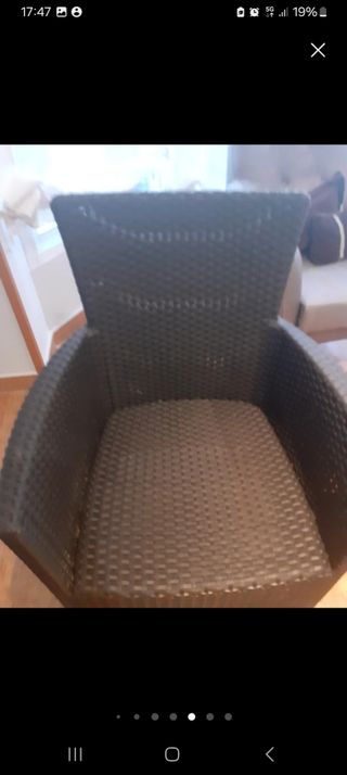 Butacon imitación ratan